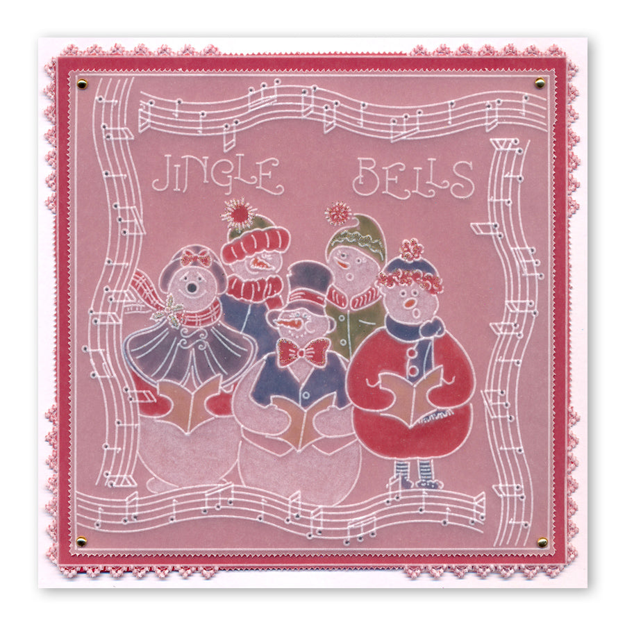 Linda's Build a Snowman A5 Square Groovi Plate