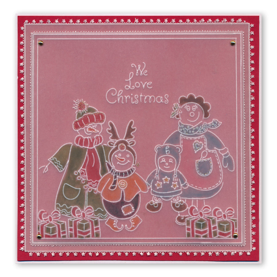 Linda's Build a Snowbaby A5 Square Groovi Plate