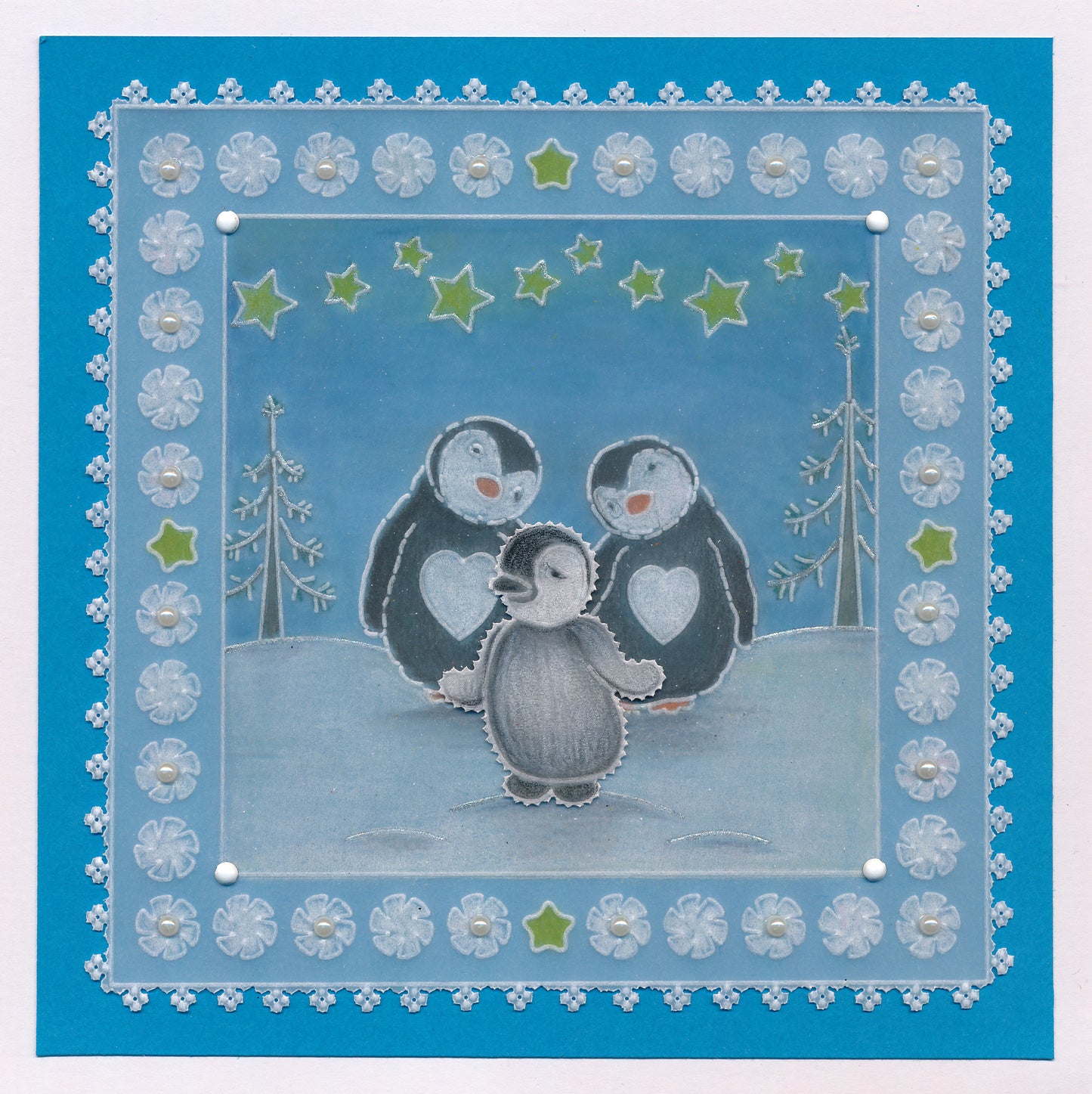Linda's Penguins, Seals & Polar Bears Trio A5 Square Groovi Plate Set
