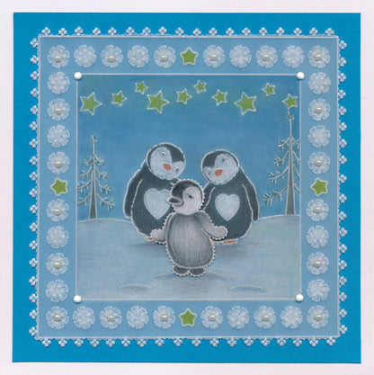 Linda's Penguins, Seals & Polar Bears Trio A5 Square Groovi Plate Set
