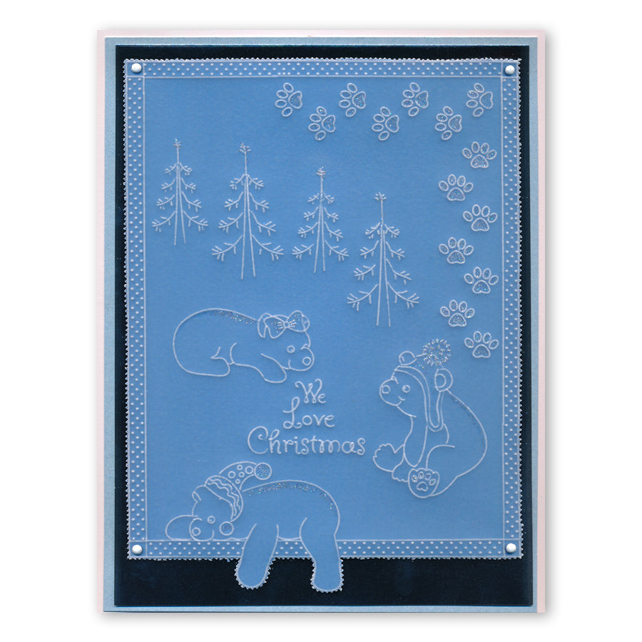 Linda's Polar Bears A5 Square Groovi Plate