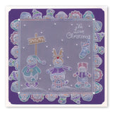 Linda's Build a Snowbaby A5 Square Groovi Plate