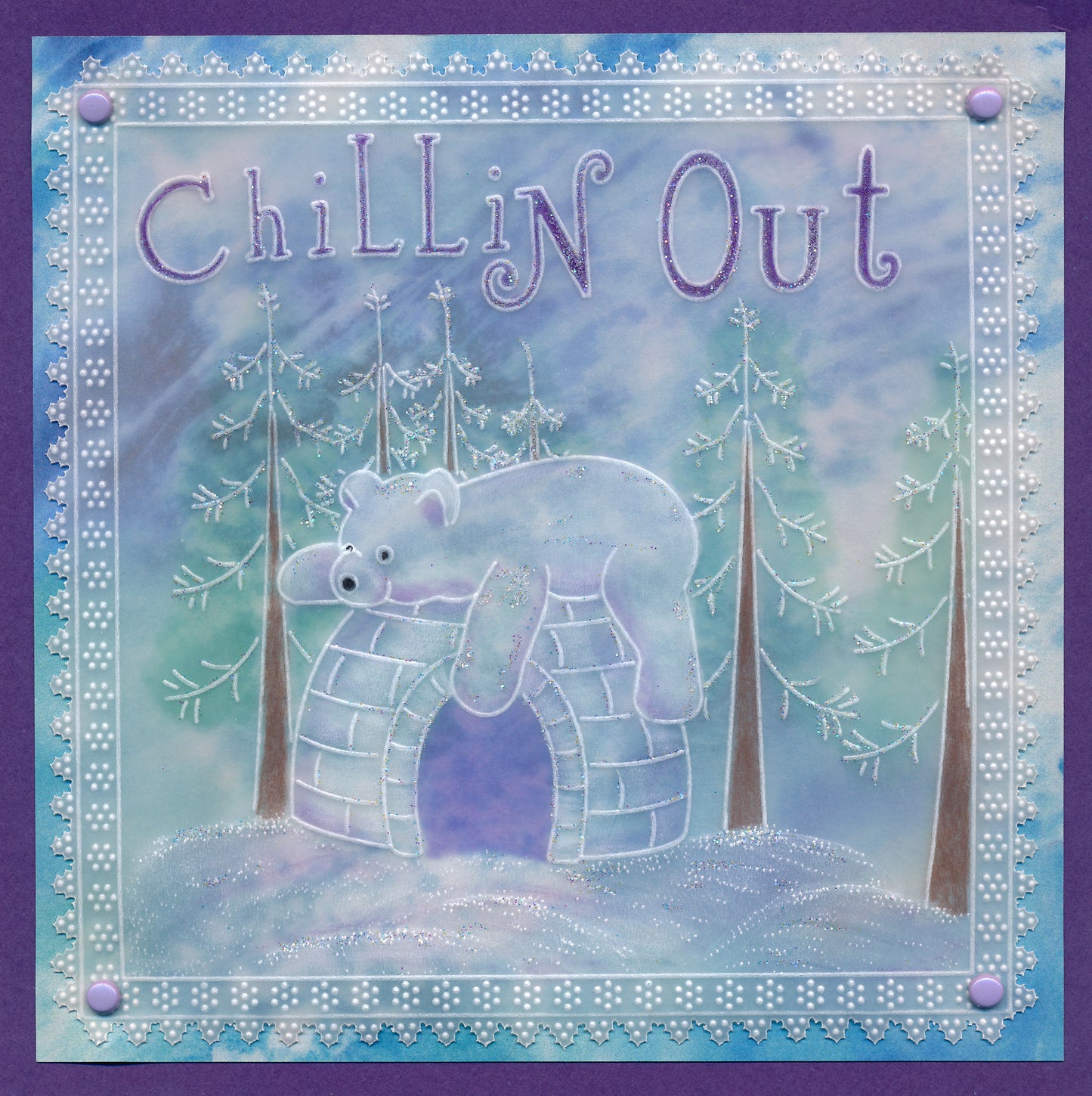 Linda's Penguins, Seals & Polar Bears Trio A5 Square Groovi Plate Set