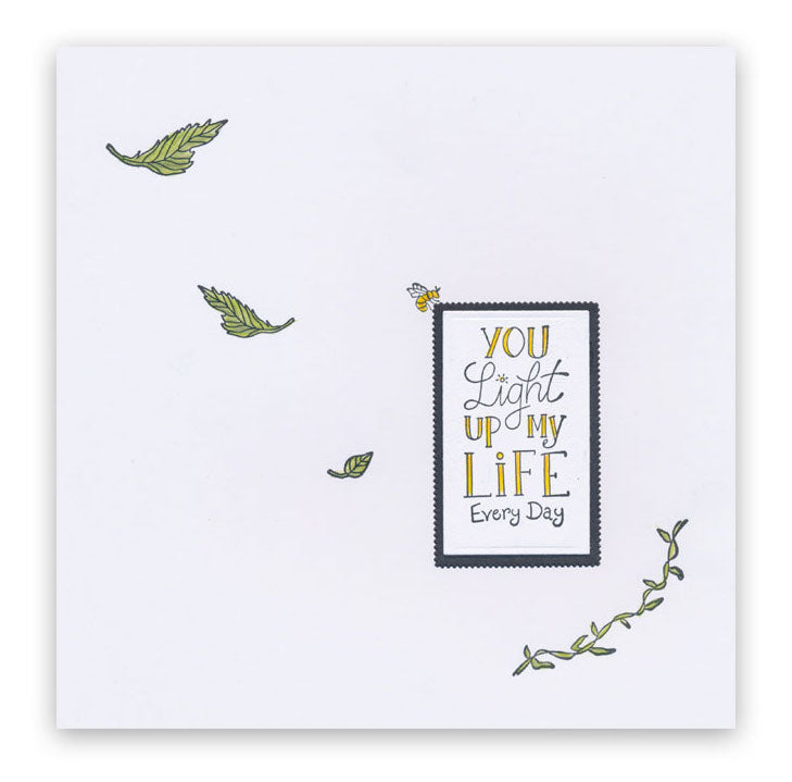 Mini Words of Wisdom A5 Square Stamp Set