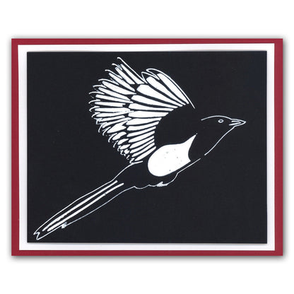 Magpie 1 7" x 7" Stencil
