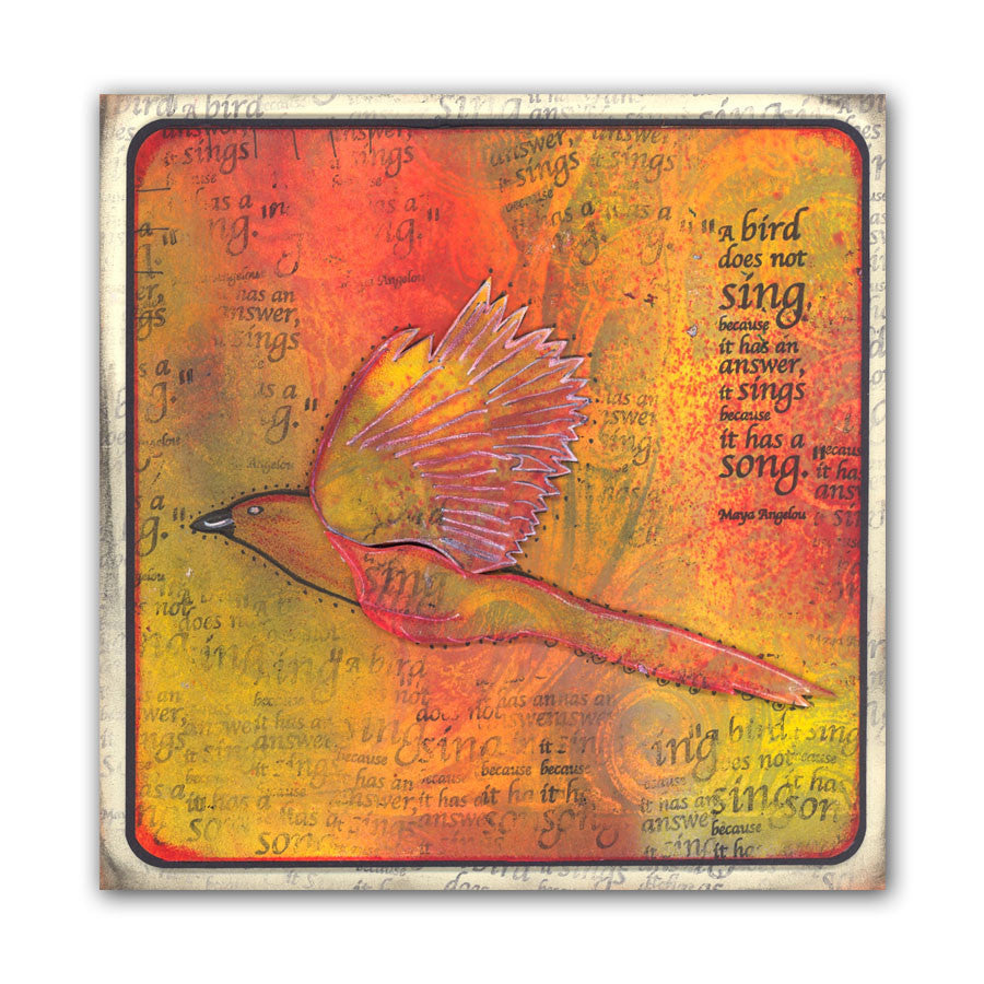 Magpie 1 7" x 7" Stencil