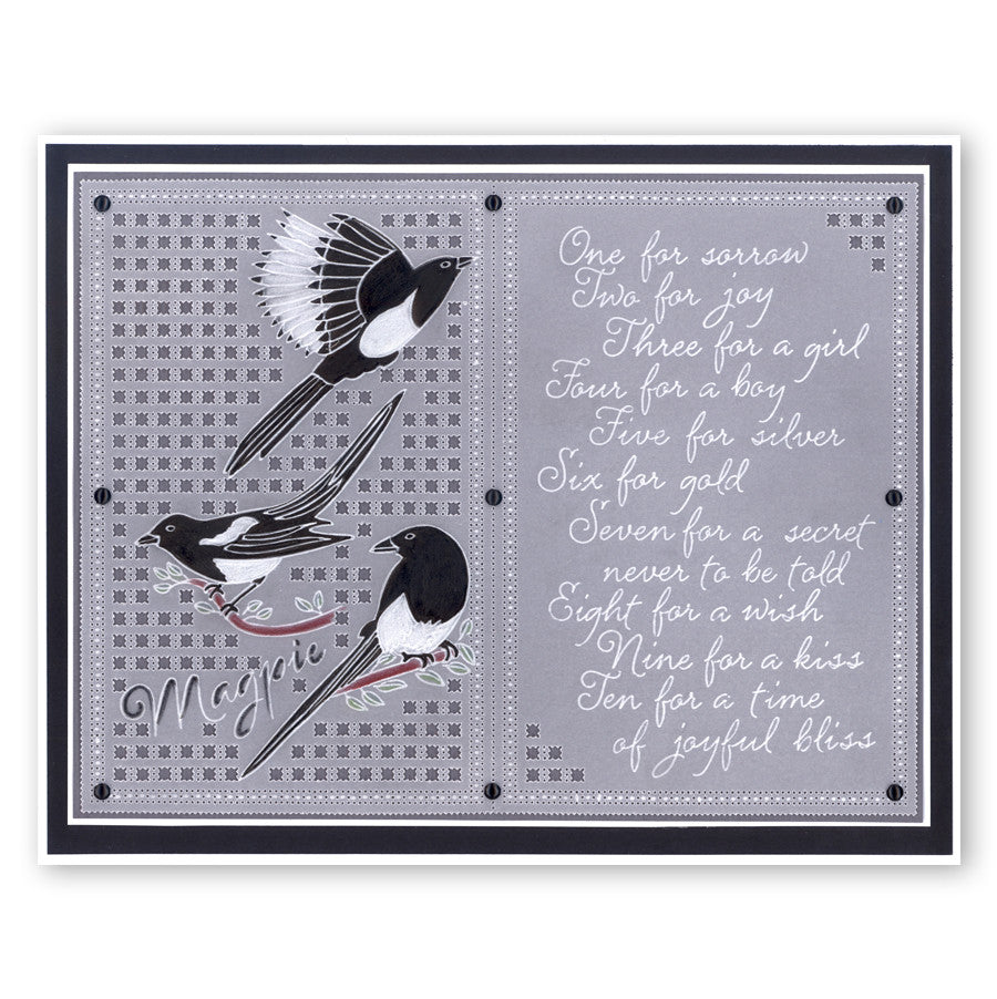 Magpies A6 Square Groovi Baby Plate Set