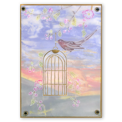 Magpies A6 Square Groovi Baby Plate Set