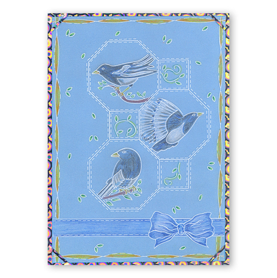 Magpies A6 Square Groovi Baby Plate Set