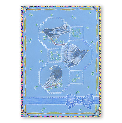 Magpies A6 Square Groovi Baby Plate Set