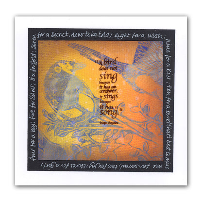 Magpies 7" x 7" Stencil Collection