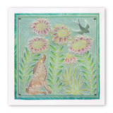 Hare in the Meadow A5 Square Groovi Plate