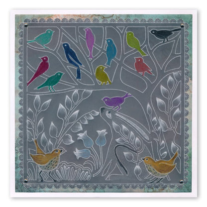 Hare in the Glade A5 Square Groovi Plate