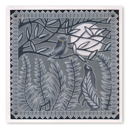Hare & the Owl A5 Square Groovi Plate
