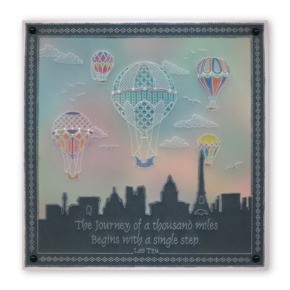 Landscapes & Skylines A4 Square Groovi Plate