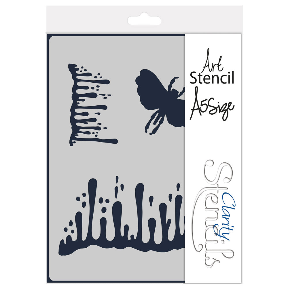 A Funky Moth A5 Stencil