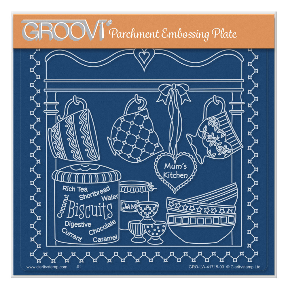 Linda's Mum's Kitchen A5 Square Groovi Plate