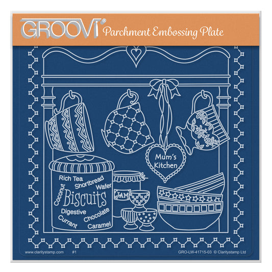 Linda's Mum's Kitchen A5 Square Groovi Plate