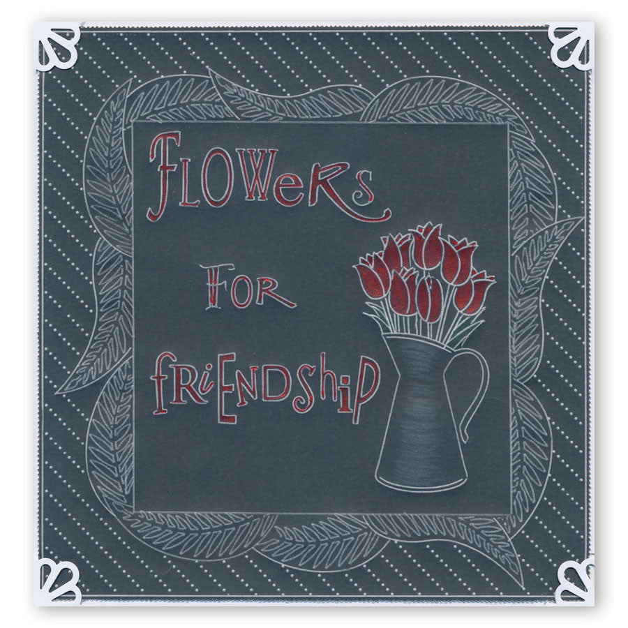 Gratitude & Sending Word Chains Groovi Border Plate