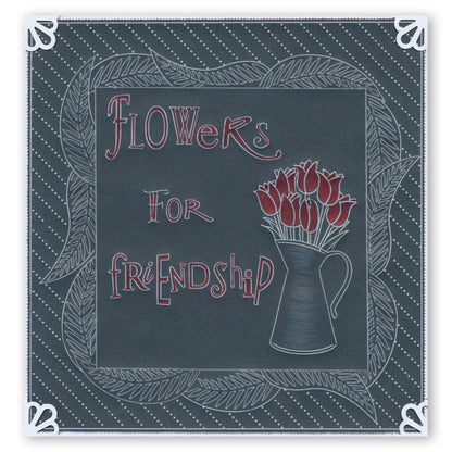 Gratitude & Sending Word Chains Groovi Border Plate