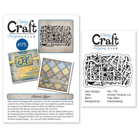 New Design Stamp Club Back Issue - 175 - Wicker Texture #2