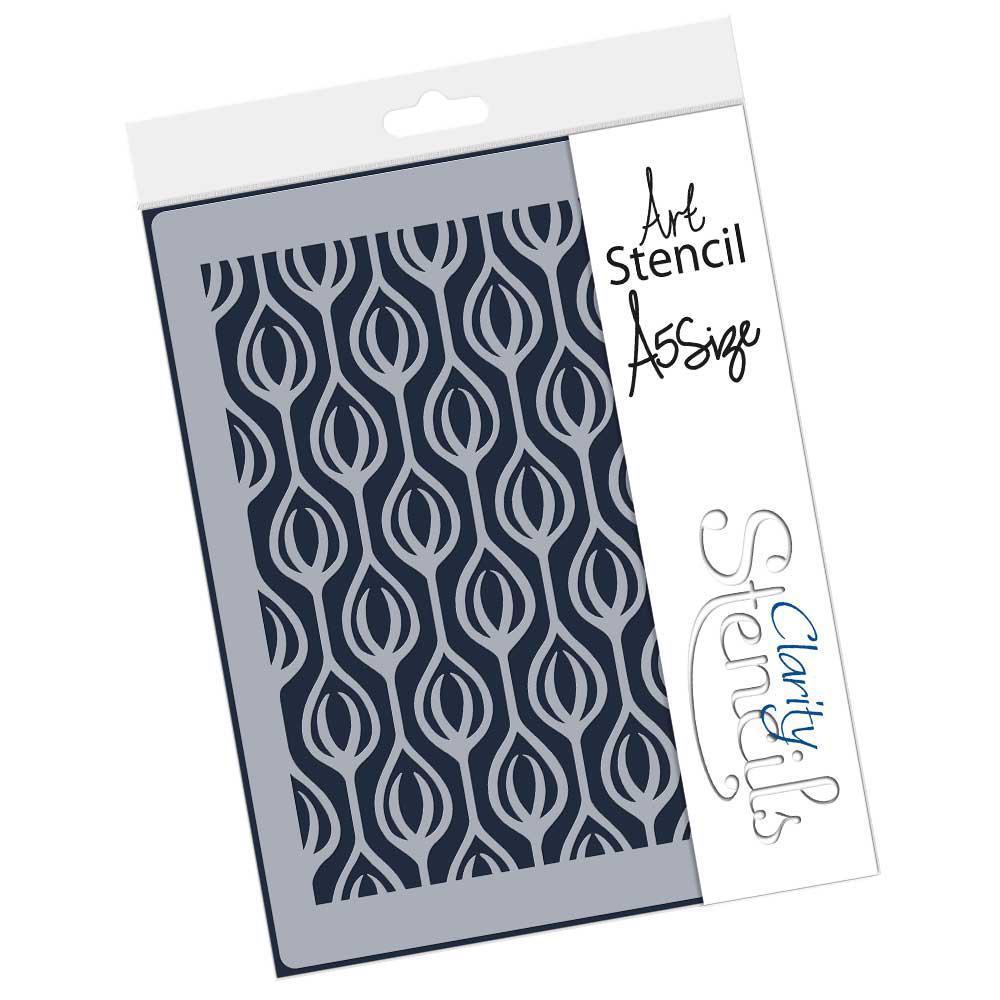 Peacock Pattern A5 Stencil