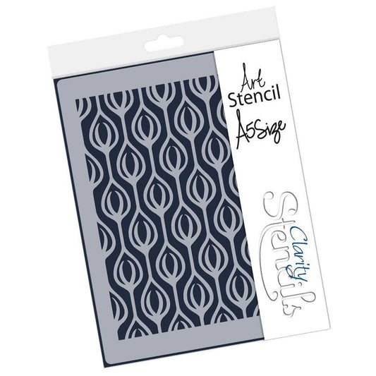 Peacock Pattern A5 Stencil