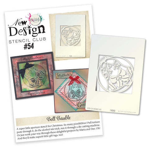 New Design Stencil Club Back Issue -54- Bell Bauble