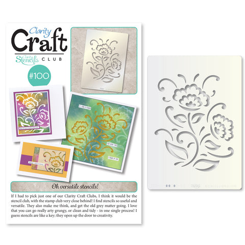 New Design Stencil Club Back Issue - 100 - Lace Flower