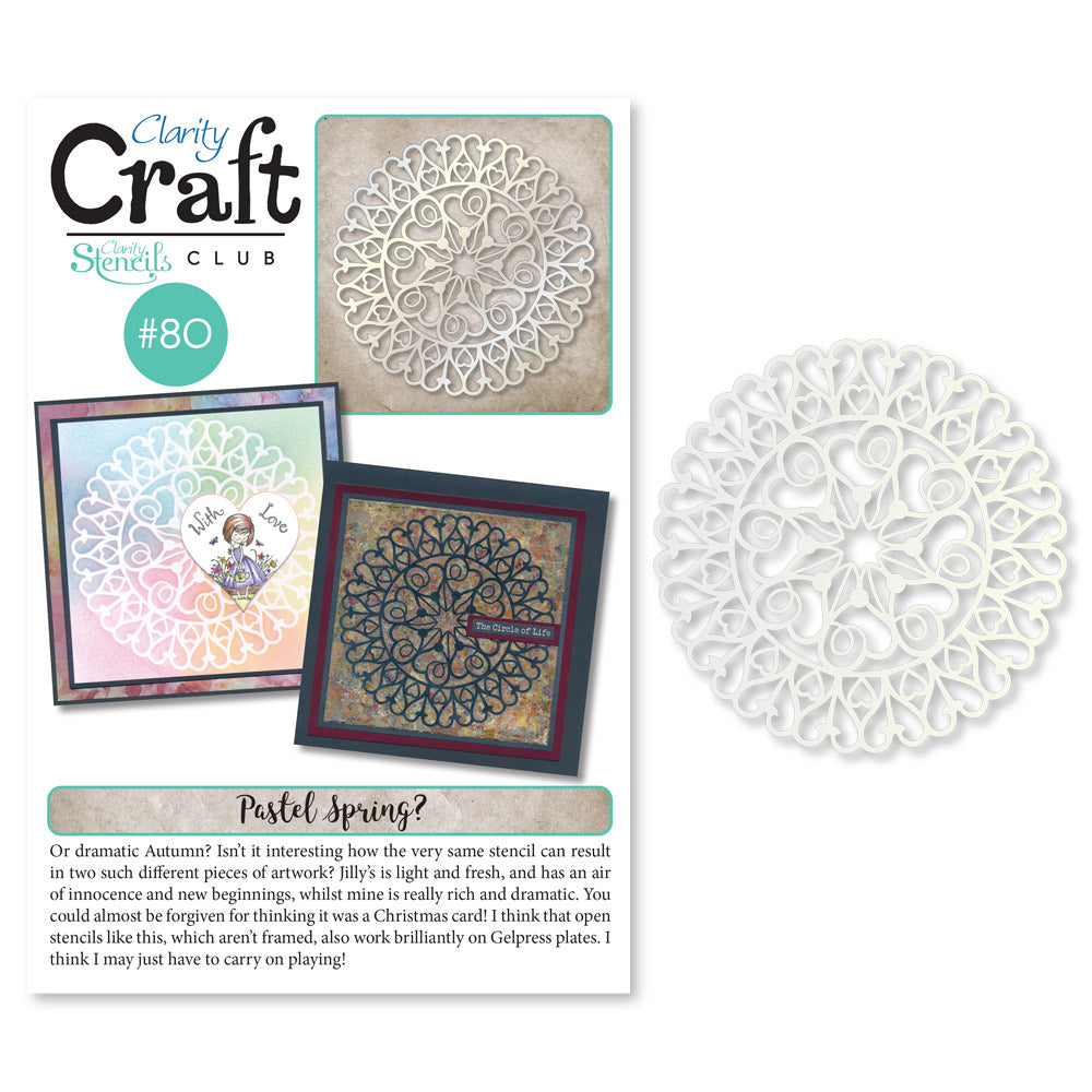 New Design Stencil Club Back Issue - 80 - Hearty Mandala