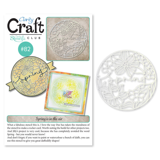 New Design Stencil Club Back Issue - 82 - Spring Medley Frameless