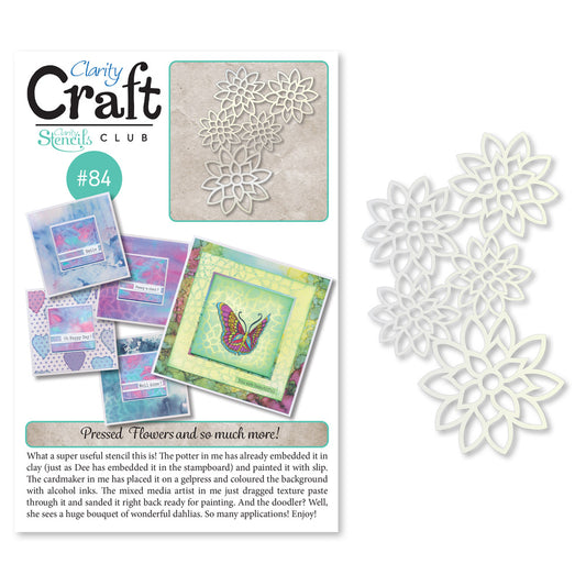 New Design Stencil Club Back Issue - 84 - Frameless Lotus Medley