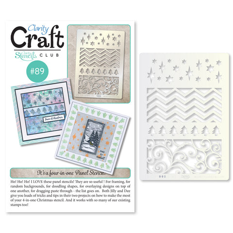 New Design Stencil Club Back Issue - 89 - Christmas Panels