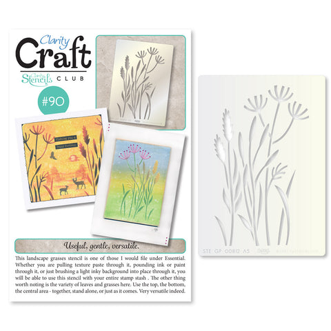 New Design Stencil Club Back Issue - 90 - Meadow Grasses