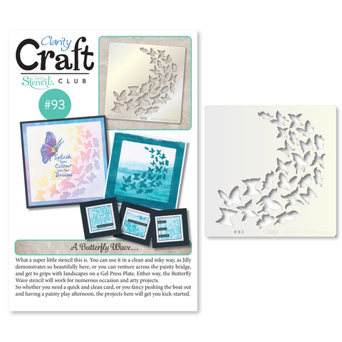 New Design Stencil Club Back Issue - 93 - Butterfly Wave