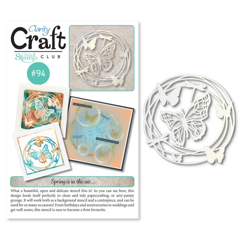 New Design Stencil Club Back Issue - 94 - Butterfly Tangle