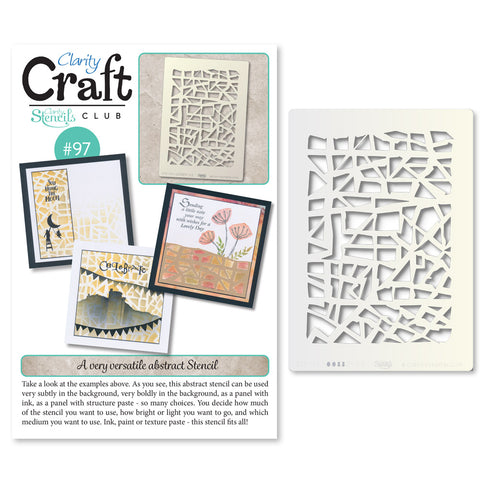 New Design Stencil Club Back Issue - 97 - Abstract Pattern