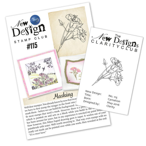 New Design Stamp Club Back Issue - 115 - Carnation