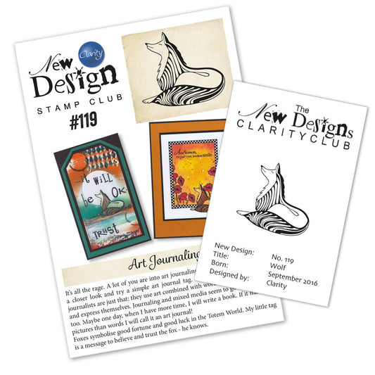New Design Stamp Club Back Issue - 119 - Wolf