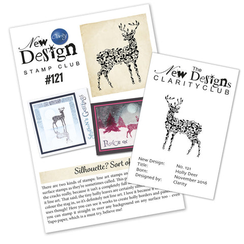 New Design Stamp Club Back Issue - 121 - Holly Deer