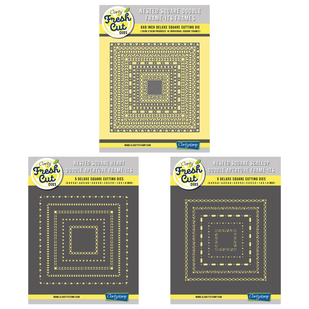 Squares - Nested Doodle Frame-its Die Set