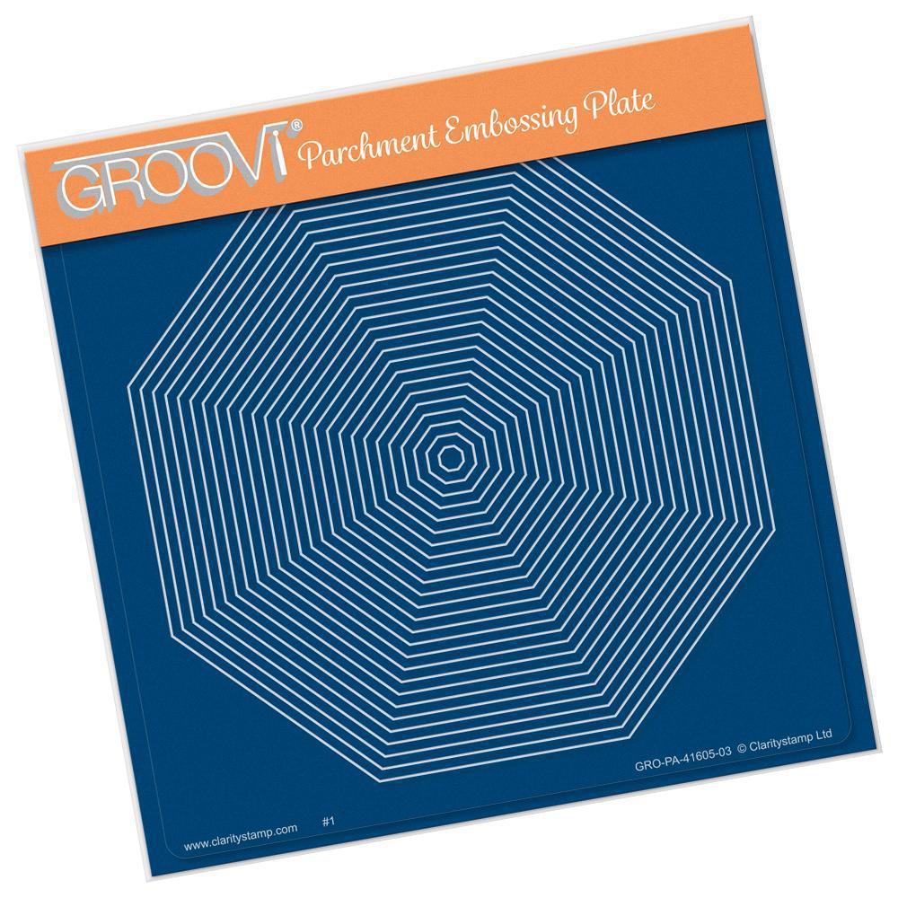 26 Nested Octagons A5 Square Groovi Plate – Clarity Crafts