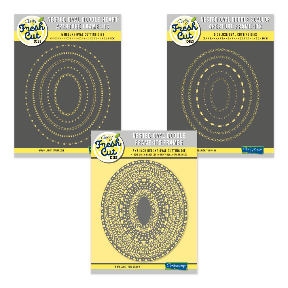 Ovals - Nested Doodle Frame-its Die Set