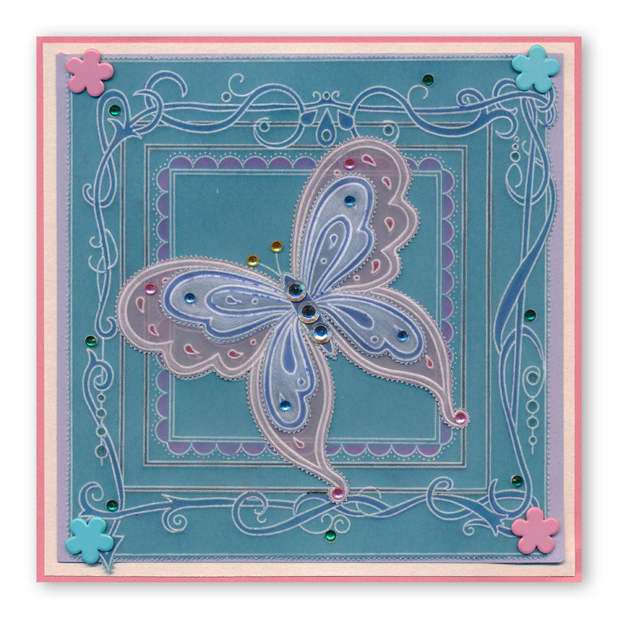 Nested Scallops Squares A5 Square Groovi Plate