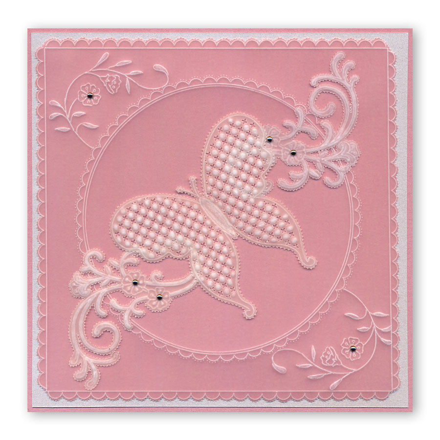 Nested Scallops Circles A5 Square Groovi Plate