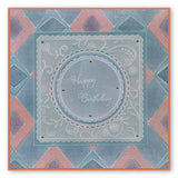 Nested Scallops Squares & Circles A5 Square Groovi Plate Duo