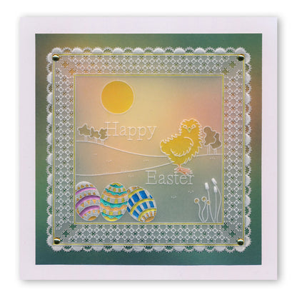 Nested Scallops Circles A5 Square Groovi Plate