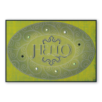 Nested Scallops Ovals A5 Groovi Plate