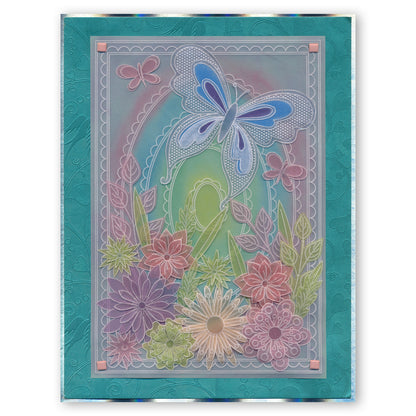 Nested Scallops Rectangles A5 Groovi Plate