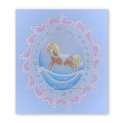 New Arrival A6 Square Groovi Baby Plate Set